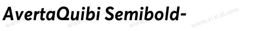 AvertaQuibi Semibold字体转换 AvertaQuibi Semibold字体转换